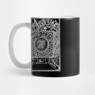 White Ornamental Love & Pi Mug